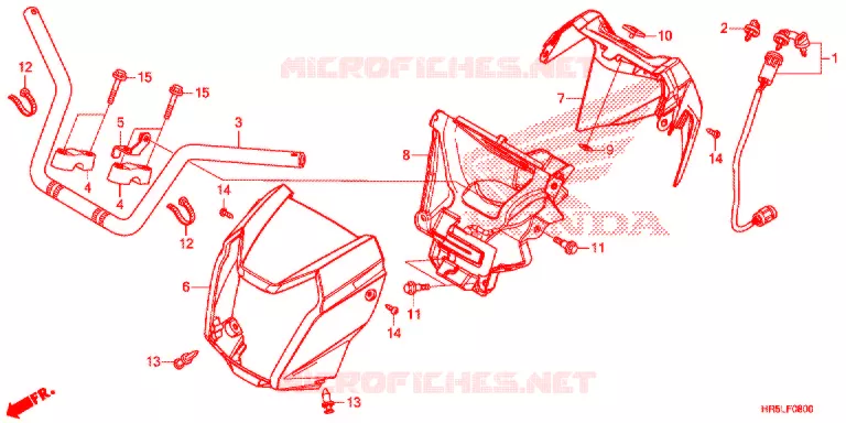 GUIDON Honda ATV 520 FOURTRAX 2020  TRX520FM6L