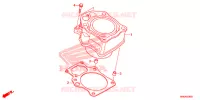 CYLINDRE pour Honda FOURTRAX 520 RUBICON 4X4 EPS RED 2020