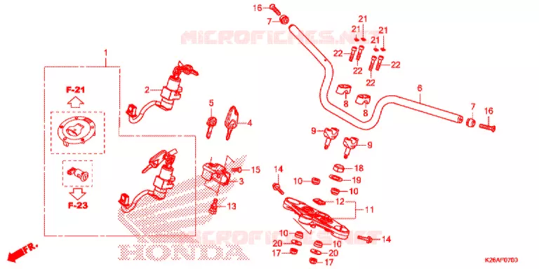 GUIDON Honda MOTO 125 MSX 2020  MSX125AL