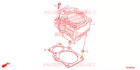 CYLINDRE pour Honda FOURTRAX 520 FOREMAN 2020
