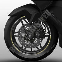 Wheel rim edging Honda Forza (gold)-Honda